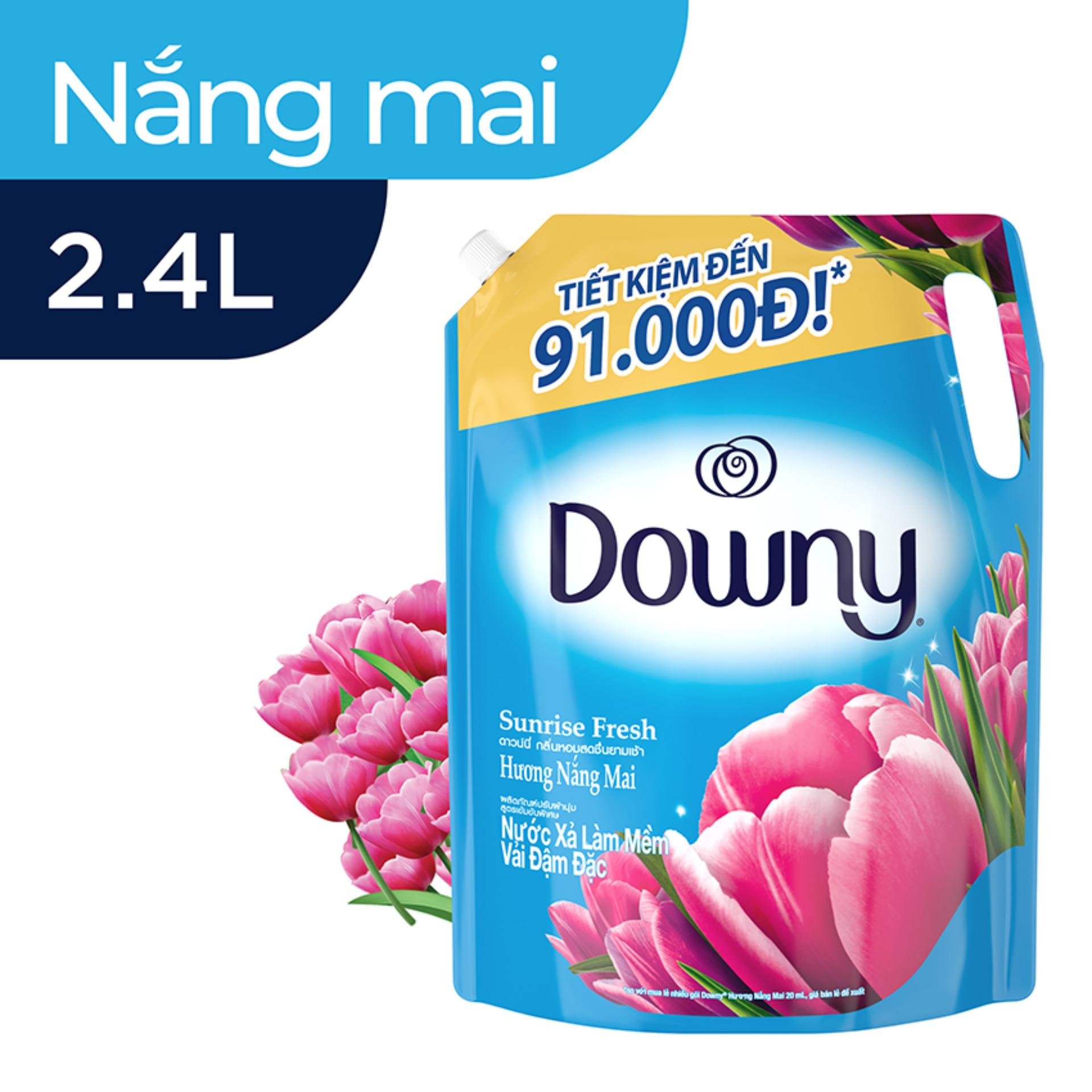 Nước xả vải Downy Túi 2,4 lít Nắng Mai