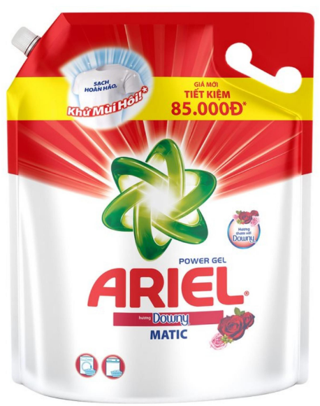 Nước Giặt Ariel túi 3,25kg Nước xả vải Downy (Đỏ)