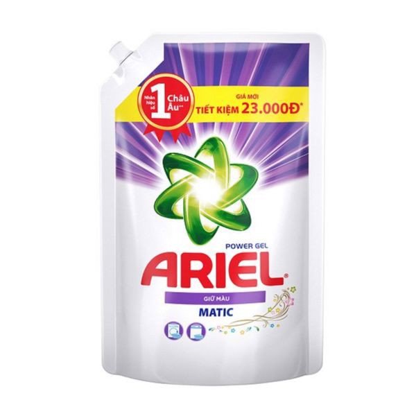 Nước Giặt Ariel túi 3,25kg Giữ màu (Tím)