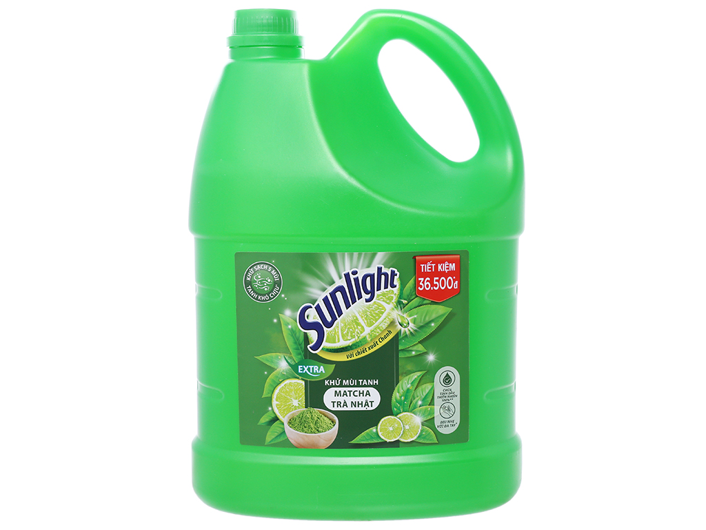 Nước Rửa Chén Sunlight Trà xanh 3,6 kg