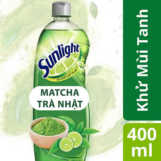 Nước Rửa Chén Sunlight Trà xanh 400g