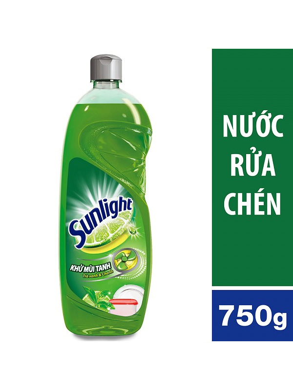 Nước Rửa Chén Sunlight Trà xanh 750g