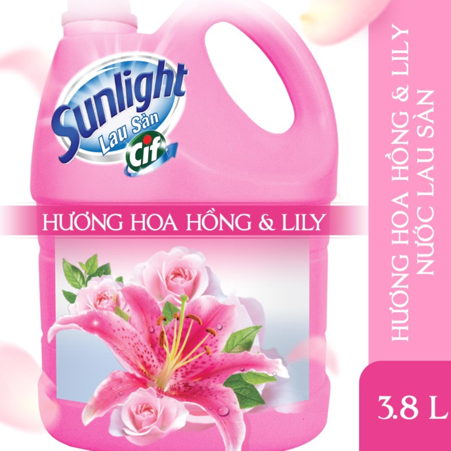Vim lau sàn Sunlight 3.8kg Hồng